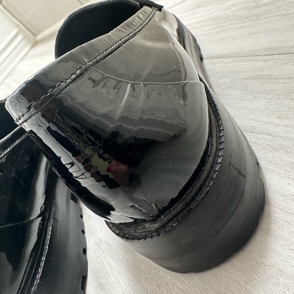 Kate Spade Patent Black Loafers with Rhinestone Accents - Picture 12 of 16